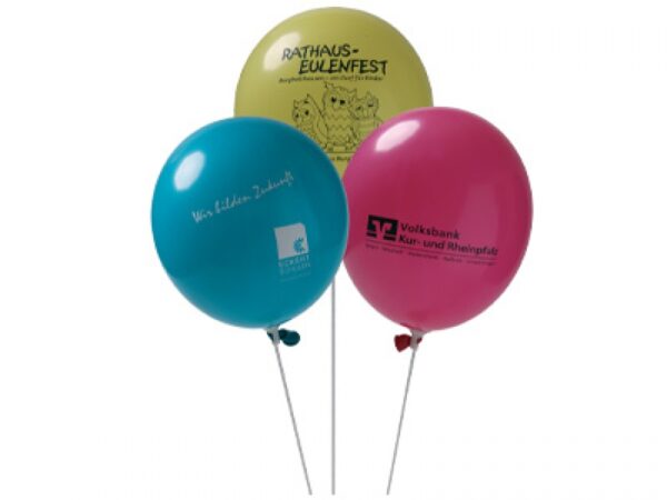 Ballons mit Siebdruck für Veranstaltungen